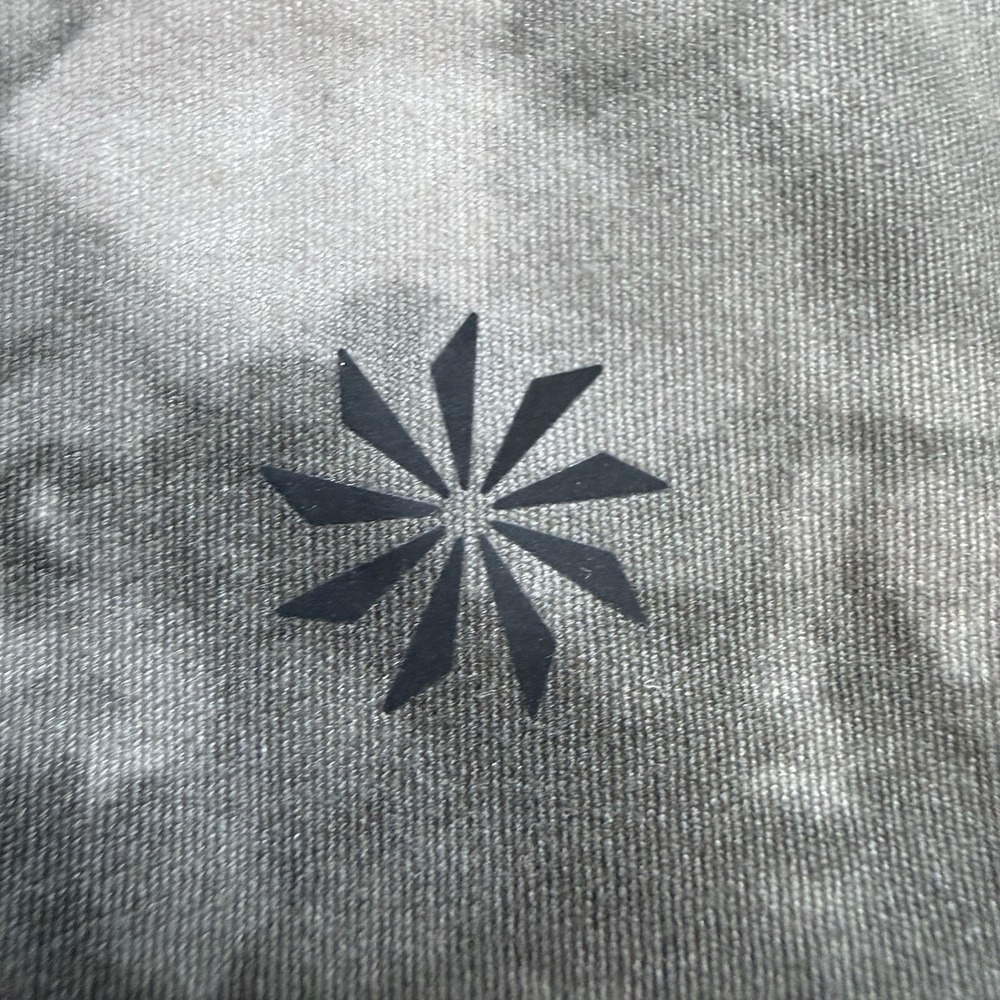 Athleta Conscious Crop Printed Tank Bra M Gray Tie Dye D-DD Light Support - Picture 4 of 7